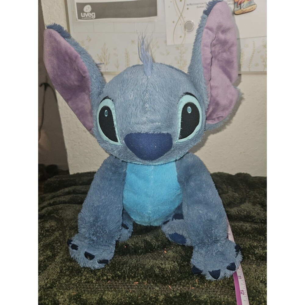 Disney Lilo & Stitch Blue Plush Stuffed Animal Large Ears 15" Disneyland Parks